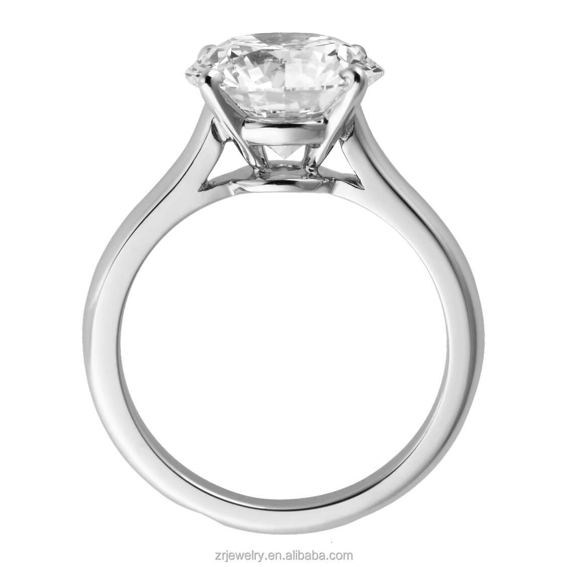 Fine Jewelry Wedding Engagement 14K Lab Grown Diamond Ring Solid Gold HPHT CVD Diamond Fine Rings