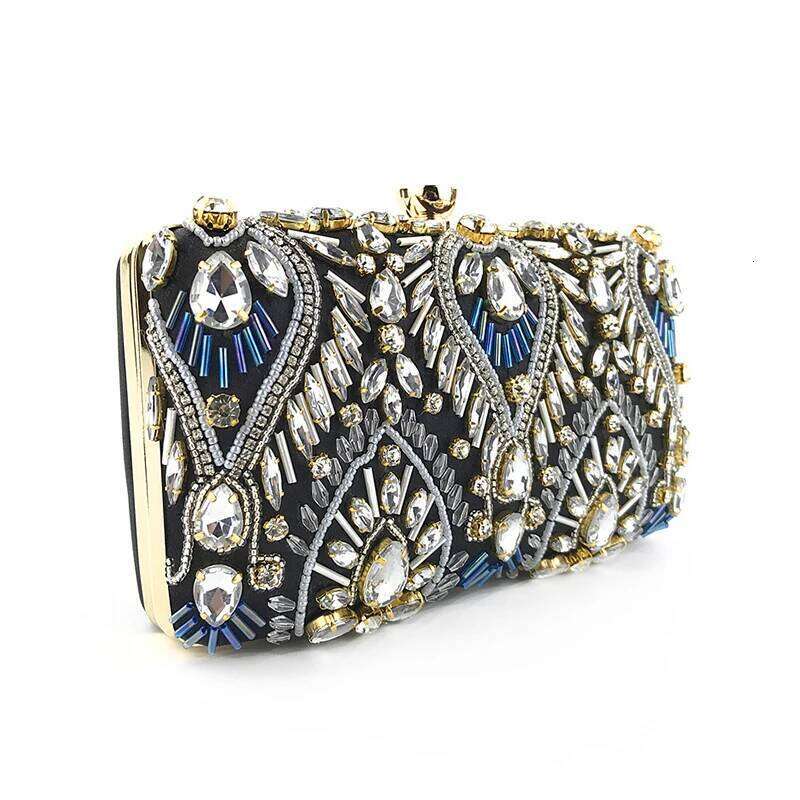 Rhinestone Clutch Bags Exquisite Female Clutches Pearls Beaded Chain Handbags Wedding Purse Shouler Bag Zd1234