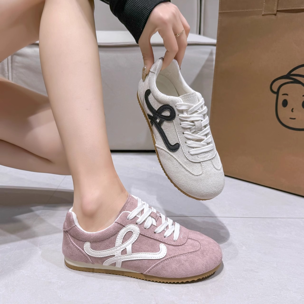 Ddmysports Spring Women S Training New Lace Up Single Soft Sole Lightweight Casual Sports Agan Shoes Outdoor Shoes