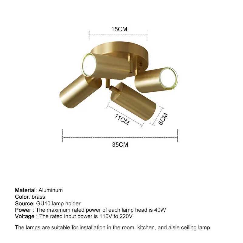 Modern GU10 LED Study Ceiling Lights Kitchen Fixtures Dining Room Background Decoration Lampshade Adjustable Stairs Aisle Lamp XJ2500613