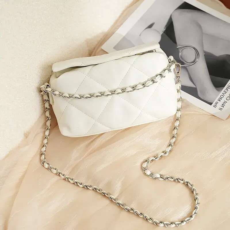 Designer New Fashion Single Shoulder Small Versatile Dia Grid Chain Women S Crossbody Bag Free Shipping Free shipping