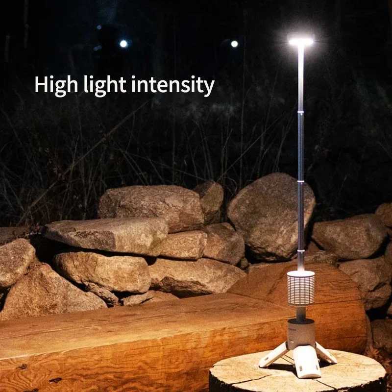 Telescopic Camping Light 10000mAh Portable Lanterns LED Adventure Hiking Fishing Tents Campsite Ambiance Lamp with Magnet Tripod W250613