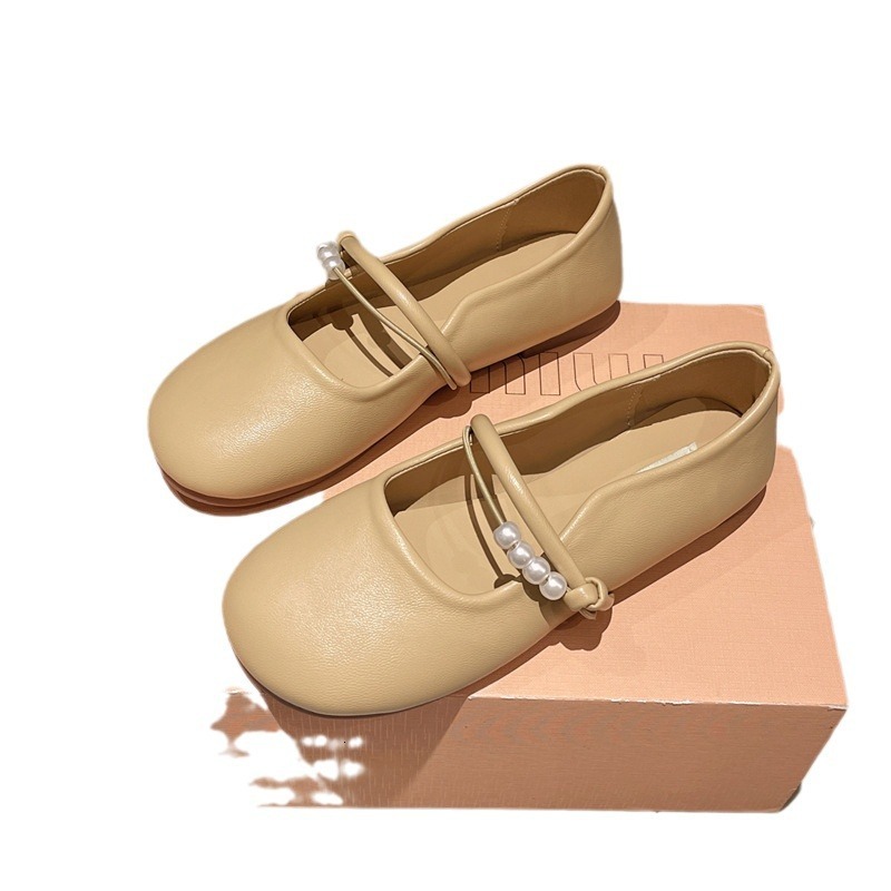 Ddmysports Women S Single New Spring Summer Fairy Style Gentle Soft Sole Flat Shoes Shallow Mouth Versatile Loafers For Outdoor Shoes