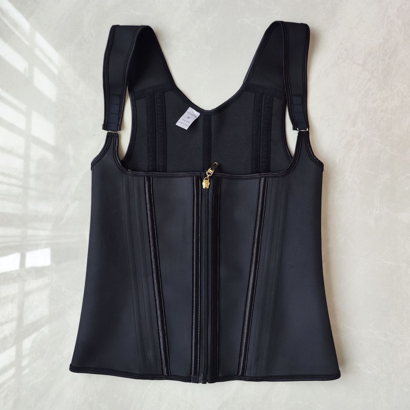 Mesh High Elastic Waist Trainer 15 Bones Posture Corrector Zipper Button Shapewear Vest Style Abdomen Waist Belt 240813