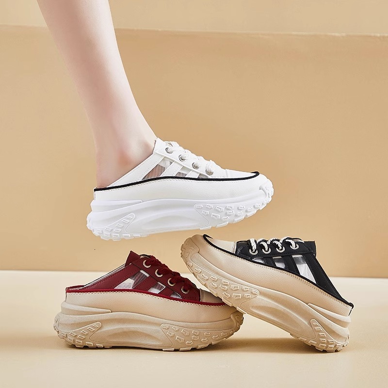 Ddmysports Beige Ankle Boots Height Increase CM Thick Sole Wedge High Top Casual Side Zipper Women S Shoes Autumn Winter Sandals Breathable Outdoor Sh