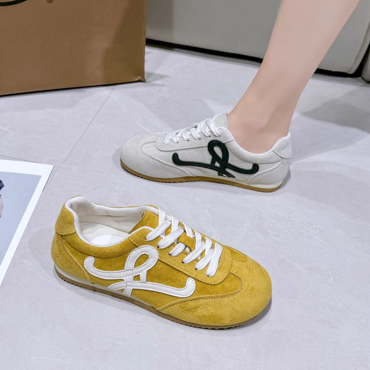 Ddmysports Spring Women S Training New Lace Up Single Soft Sole Lightweight Casual Sports Agan Shoes Outdoor Shoes