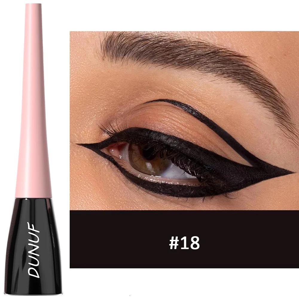 Matte Dark Green Liquid Eyeliner Pencil Waterproof Makeup Colorful Liquid Eye Liner Ultra-thin Long-Lasting Quick-Dry Eye Liner 250614