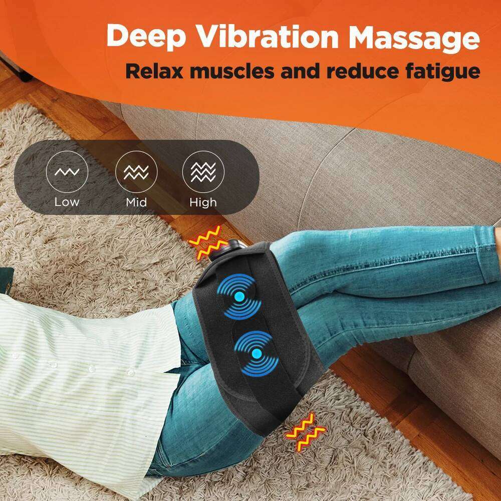 Heating Vibration Massager Belt, Red Light Hot Compress Brace Waist Back Massage Lumbar Support Belt Health Care