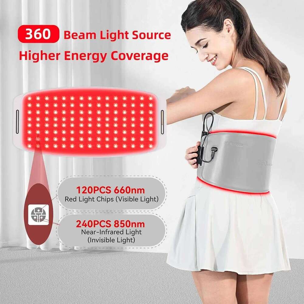 Wearable Large Pad LED 630Nm & 850Nm With Controller NIR Deep Therapy For Waist Back Stoh Muscle Repair