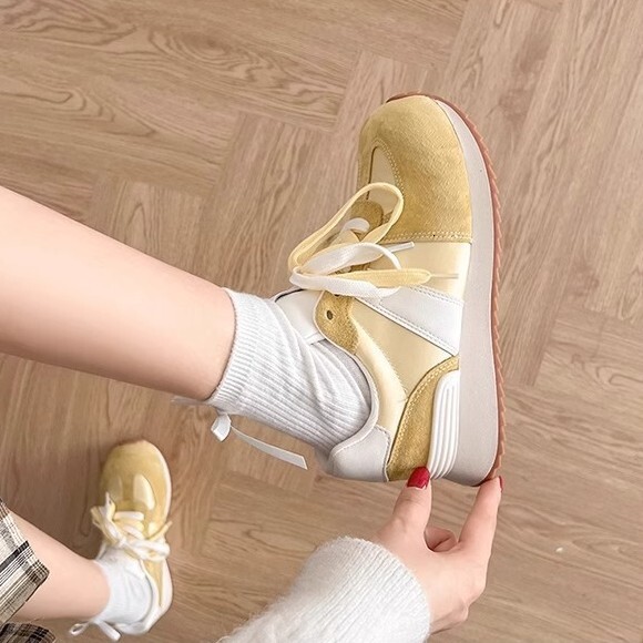 Ddmysports New Spring German Training For Women Thick Sole Versatile Sports Casual Round Toe Agan Super Popular Dad Shoes Outdoor Shoes