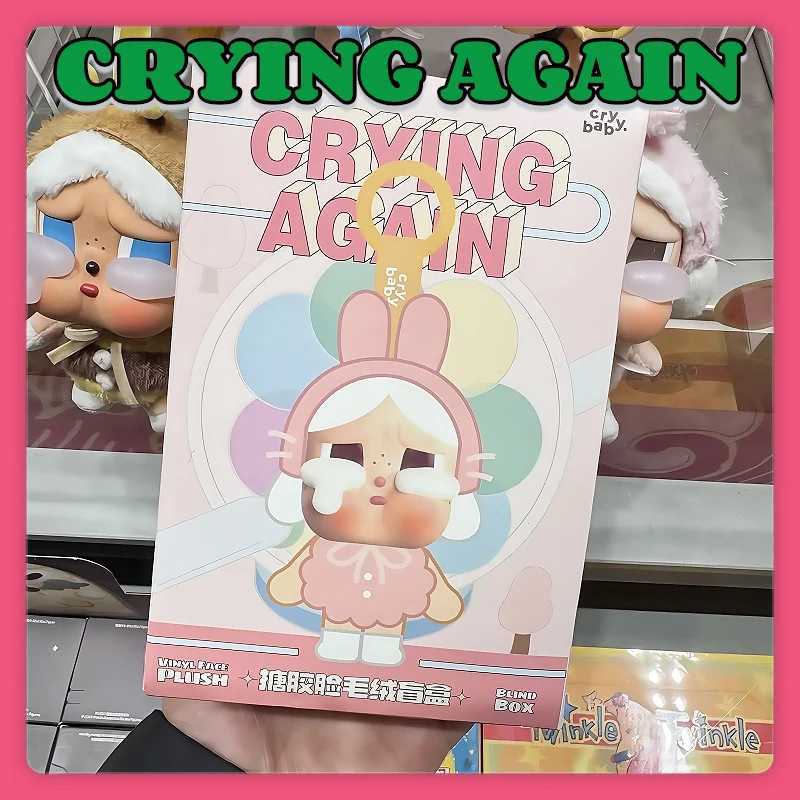 Hot Genuine Crybaby Crying Again Series Blind Box Vinyl Face Doll Pendant Keychains Decoration Mystery Plush Toy Birthday Gift T250614