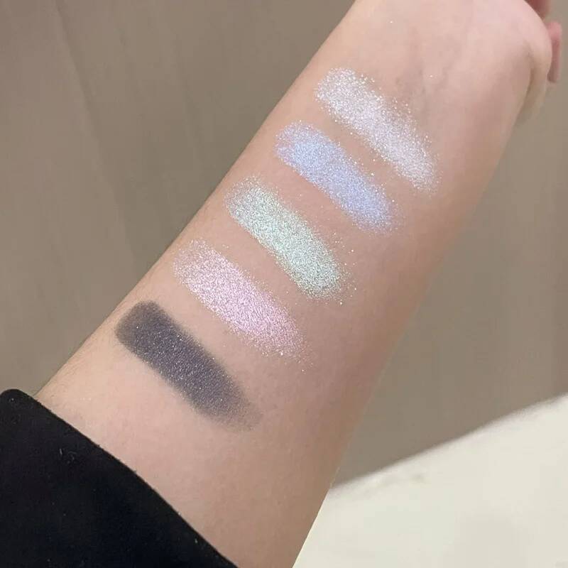 HERORANGE Glowing Charm Monochrome Eyeshadow Palette Pearlescent Explosion Polarized Brightening Silkworm Highlight