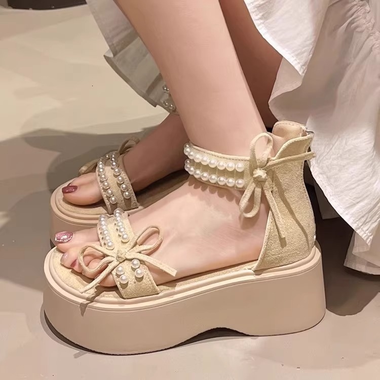 Ddmysports French Style Rhinestone Fashion For Women New Summer Outdoor Chunky Heel Dress Shoes With Skirt Perfect One Strap Roman Sandals Outdoor Sho