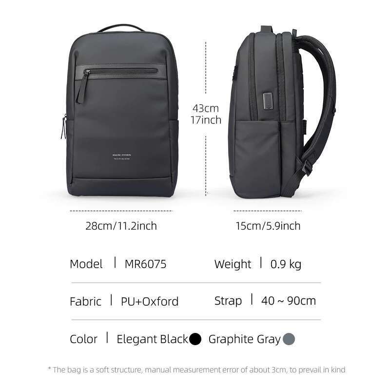 Men's Waterproof And Wear-Resistant Laptop Backpack MARK RYDEN