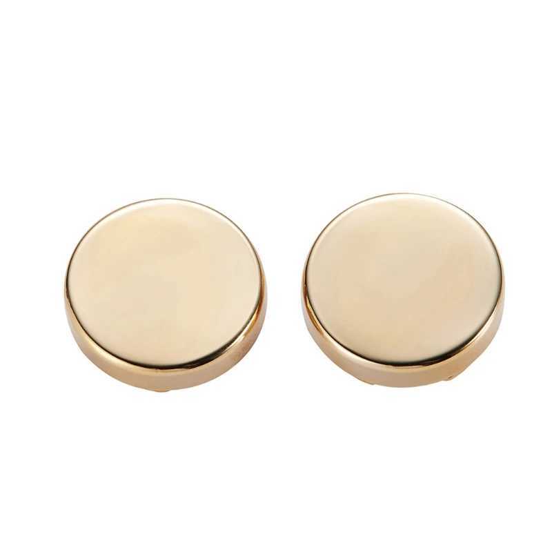 1 Pair Brass Round Cuff Button Cover Cufflinks for Wedding Formal Shirt Mens Formal Button Covers Imitation CufflinksXJ250614