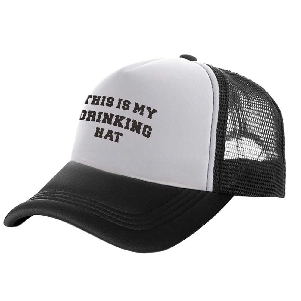 This is My Drinking Hat Trucker Caps Fashion Cool Drunk Beer Hats Baseball Cap Summer Outdoor Mesh Caps MZ-508 W250614