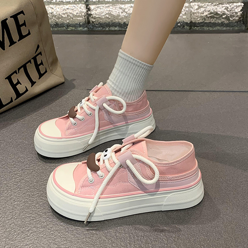 Ddmyoutdoor Mango Canvas For Women New Summer Cute Big Head Niche Versatile White Shoes To Match Skirts Outdoor Shoes