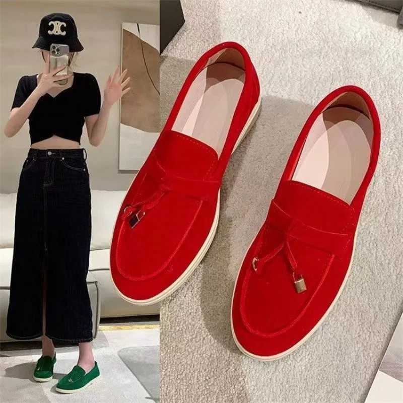 2024 New Spring Womens Sneakers Flat Casual Shoes Slip Ladies Loafers Plus Size 43 Vulcanized Shoes Walking Sneaker XJ250614