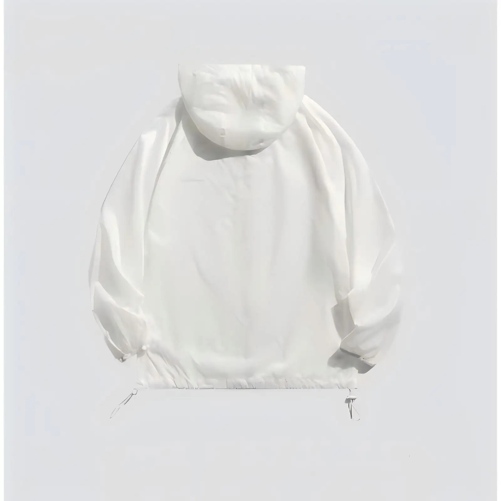 Summer Trend Mens Zipper Sun Shirt Hong Kong Style Loose Sportswear Jacket Solid Color Hooded Sunshade UV Jacket 250614