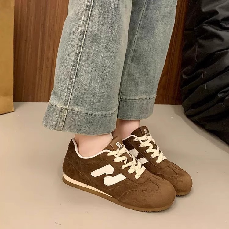 Ddmysports Spring New Women S Versatile Flat Sports Casual White Lightweight German Training Shoes Outdoor Shoes