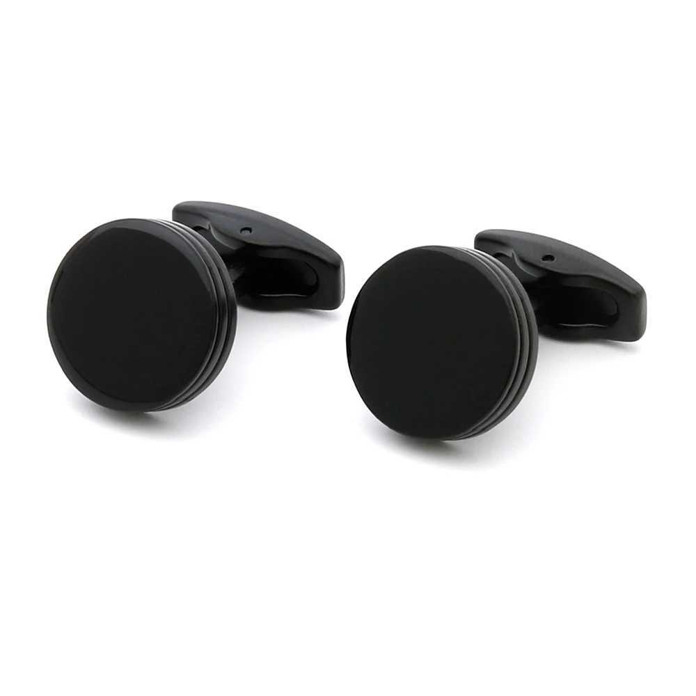 Cufflinks Men 2022 TOMYE XK22S055 Casual Personalized Fashion Round Black Formal Button Cuff Links Dress Shirts Wedding Gifts XJ250614