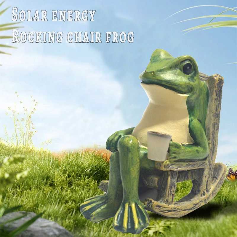 Solar Light Outdoor Waterproof Frog Resin Lamp Ground Plug-in Outdoor Decorative Lights Suitable For Garden Courtyards Parks W250613