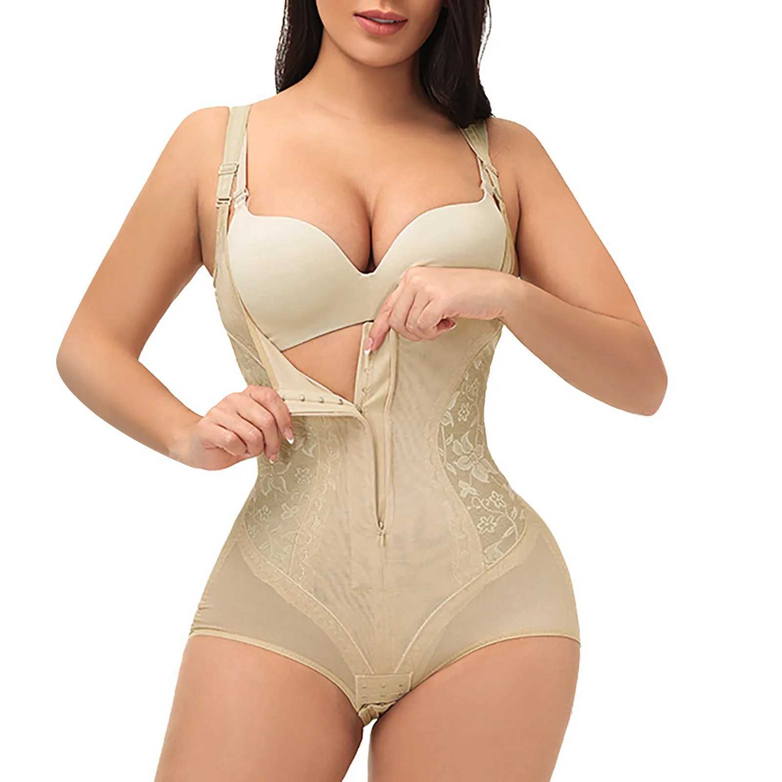 Waist Body Shaper Women Tummy Control Butt Lifter Shapewear Adjustable Straps Bodysuit Zip Up Body Shaping Jumpsuit XJ250614