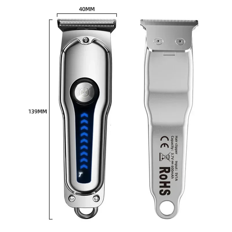 Electric Hairdresser Shaving Head Pusher Electric Pusher Clipper Hair Precision USBCharging Hair Trimmer for Men Home Appliances 250612