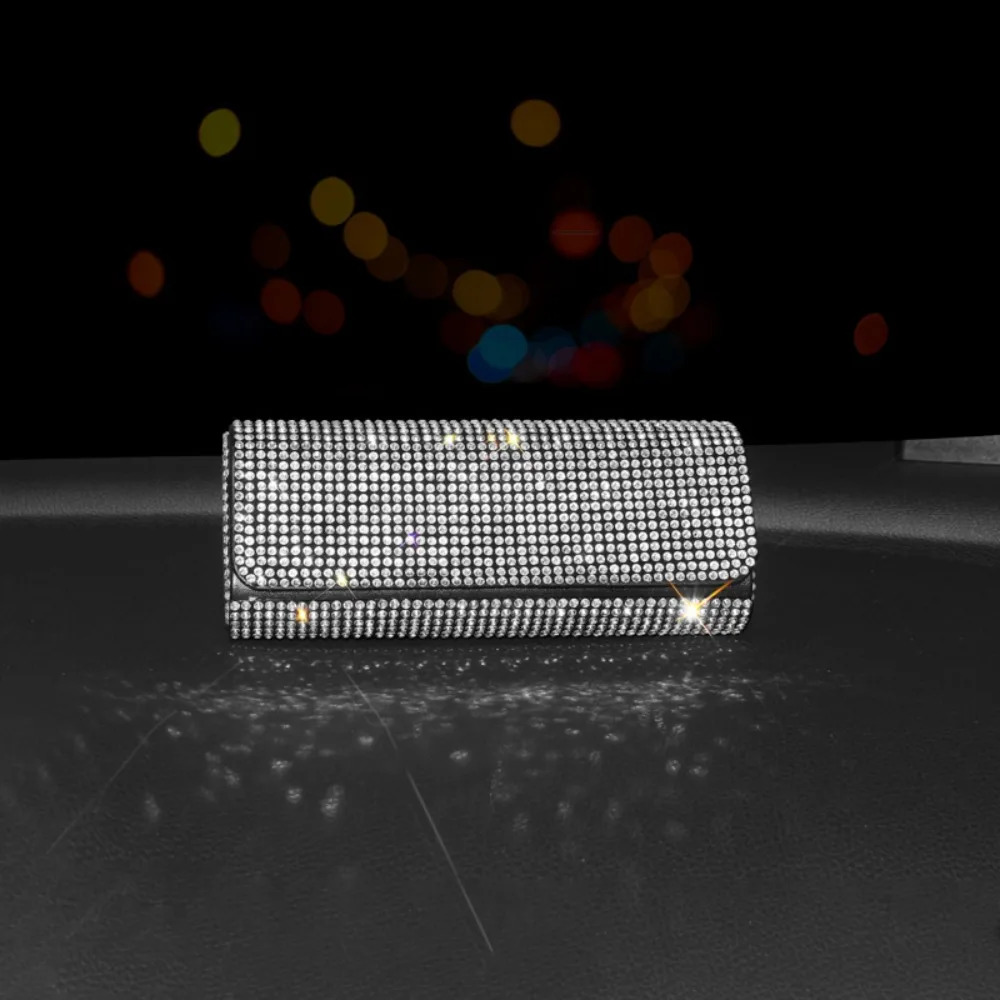 Bling Rhinestone Diamond Sunglasses Case Sunglasses Protector Anti-pressure Eye Glasses Case Hard Shell Eyeglass Storage Cases 250610