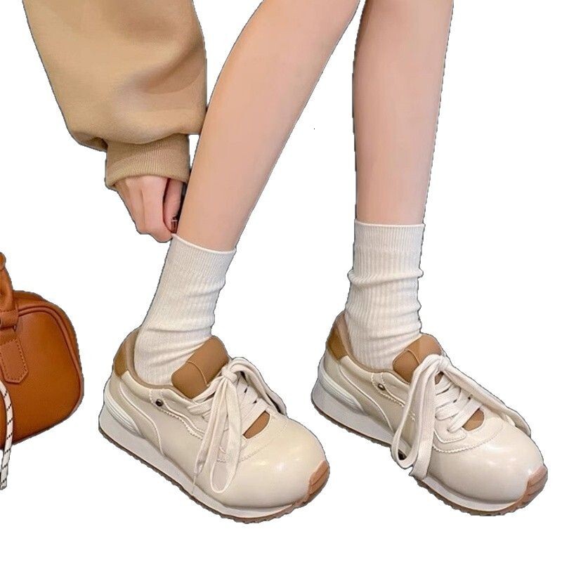 Ddmysports Spring New Thick Soled Agan Female Students Versatile Running Korean Style Casual Dad Sports Shoes For Women Outdoor Shoes