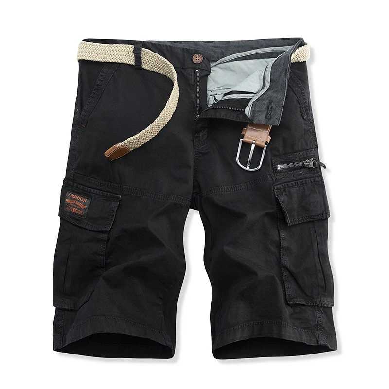 Summer Overalls Men Casual Shorts New Loose Sports Comfortable Knee Shorts Streetwear Breathable Safari Short Pants W250614
