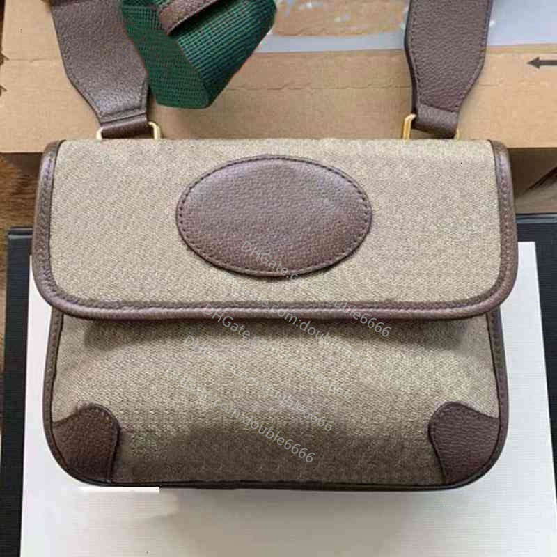 Shoulder Bags small messenger bag Beige canvas Cross Body Web strap Women Luxurys Designers waist bag chest bag shoulder bag postman bag