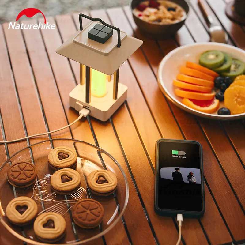 Naturehike Sunset Camping Lights Outdoor Portable LED Light IPX4 Waterproof Tent Hanging Lights Ambient Camp Breathing Lights W250613