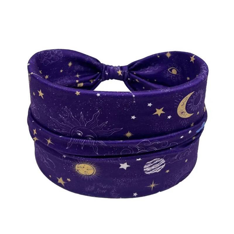 5 pieces/set of wide edge knotted headbands with ethnic style anti slip headbands, fashionable women's and girls' ha