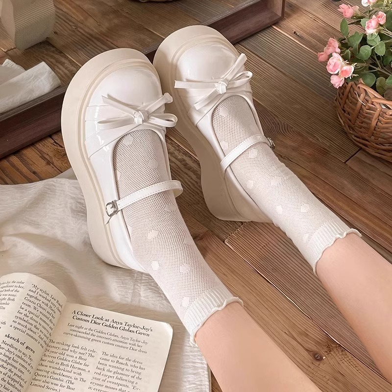 Ddmysports Spring New British Style Loafers With Chunky Heels And Thick Soles Fashionable Mary Jane Shoes For Petite Women Outdoor Shoes
