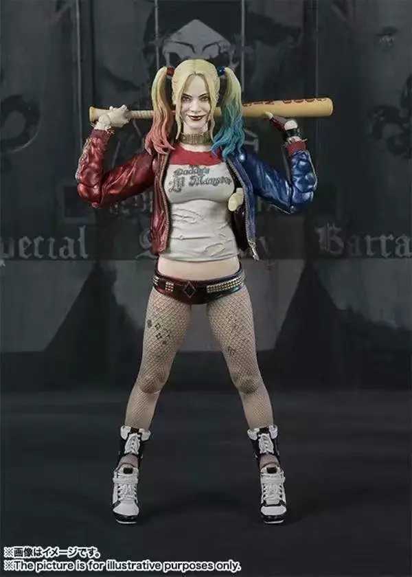 15CM Anime Harley Quinn Action Figure Sexy Real Silk Stockings Joker Figurine PVC Room Decoration Halloween Gift Toys XJ250614