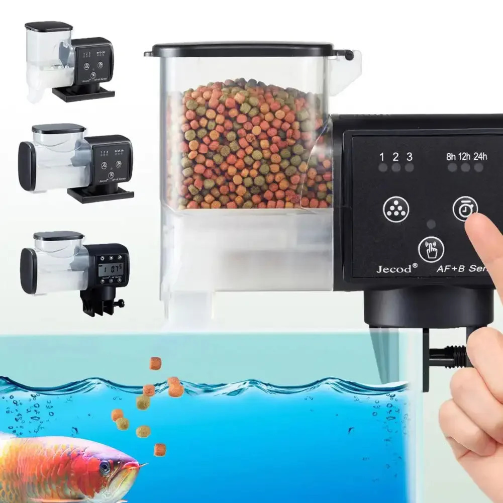 Jebao Jecod Aquarium Fish Tank Feeder Intelligent Automatic Feeder Digital Timing Wireless Remote Control Fish Feeding 250613