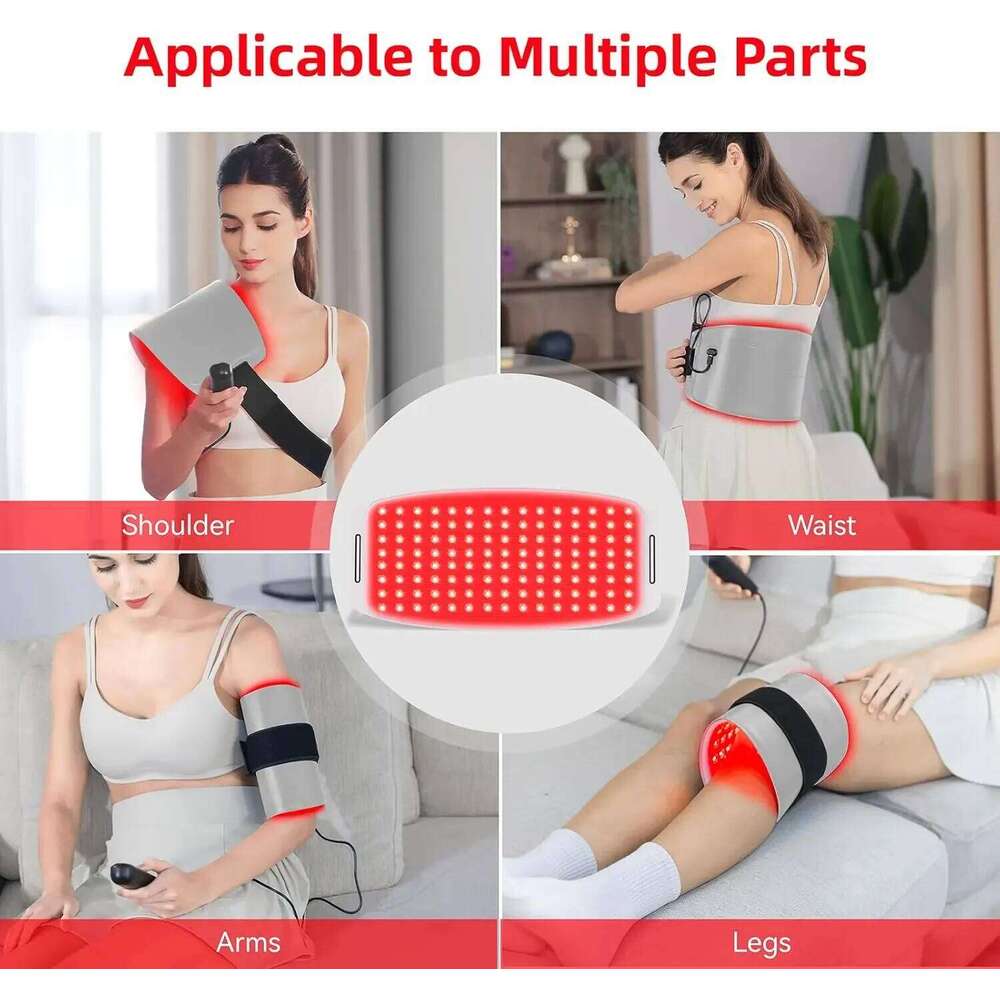 Wearable Large Pad LED 630Nm & 850Nm With Controller NIR Deep Therapy For Waist Back Stoh Muscle Repair