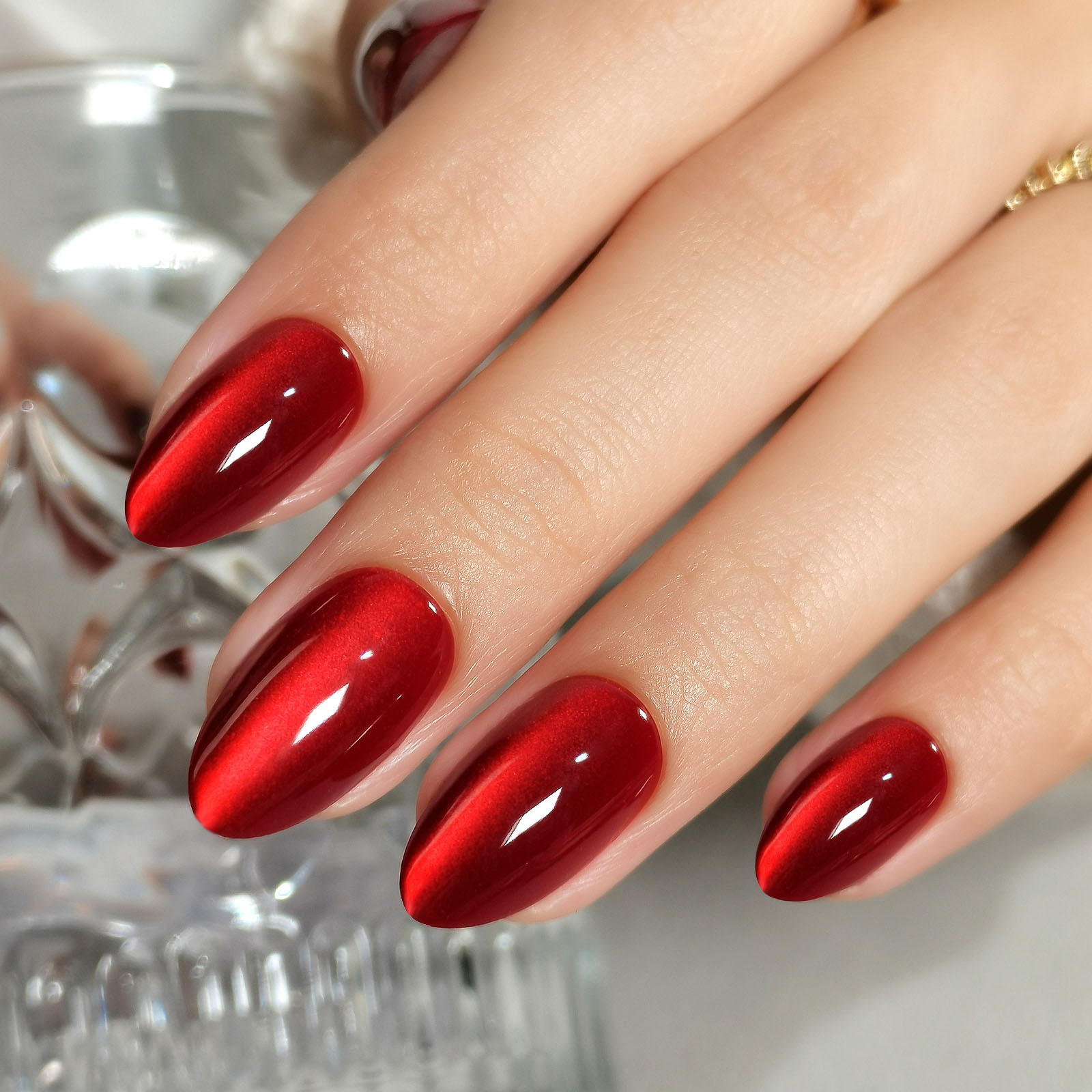 professional grade cat eye acrylic nails strong adhesive selfadhesive claw decorations available in small medium sizes