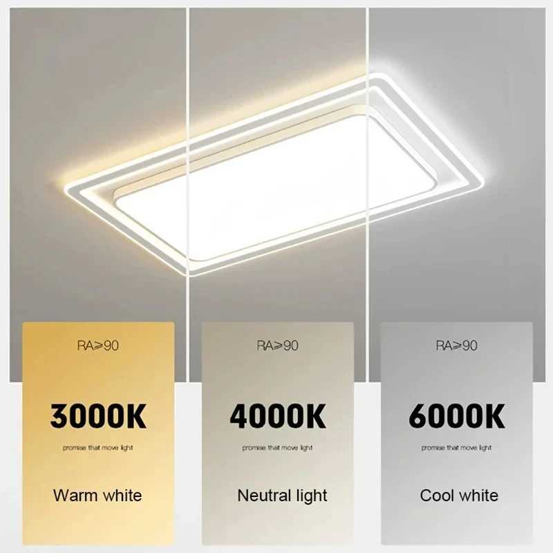 Modern LED Ceiling Lamp Living Dining Room Ceiling Lights with Remote Control Dimmable Bedroom Study Home Decor Lighting FixtureXJ2500613