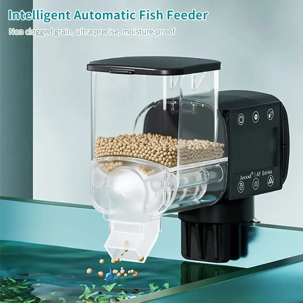 Jebao Jecod Aquarium Fish Tank Feeder Intelligent Automatic Feeder Digital Timing Wireless Remote Control Fish Feeding 250613