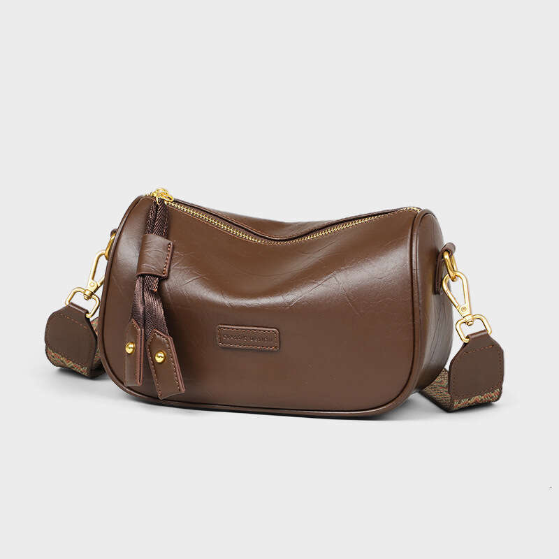 Women S Summer New Crossbody Genuine Leather Commuter High End Shoulder Pillow Bag Handbag