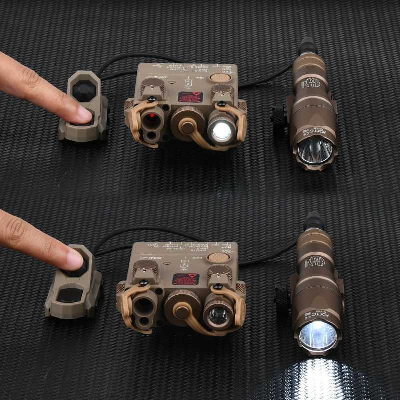 Tactical AXON Flashlight Switch Double Control Pressure Switch For M300 M600 Light PEQ15 OGL DBAL NGAL MAWL CQBL Laser XJ250613