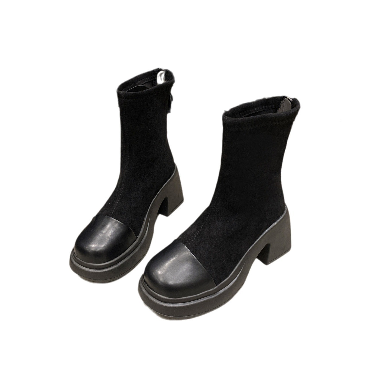 Ddmysports Autumn Winter New Fashion Martin Short Height Increasing Slimming Boots Outdoor Shoes