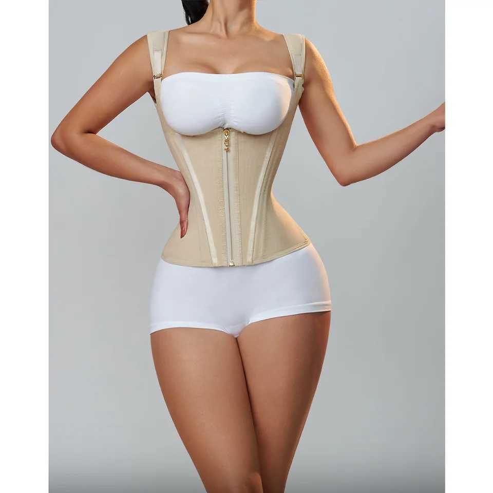 High Compression Underbust Waist for Women Tummy Control Waist Cincher Corset Hourglass Body Shaper with Zipper Hooks XJ250614