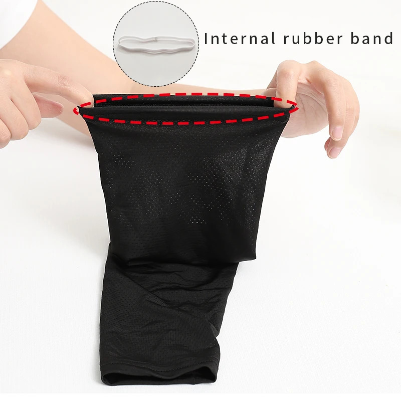 Ice sleeve summer sun protection mens ice silk sleeve womens thin cycling lengthening loose driving sunshade elbow gloves 250610