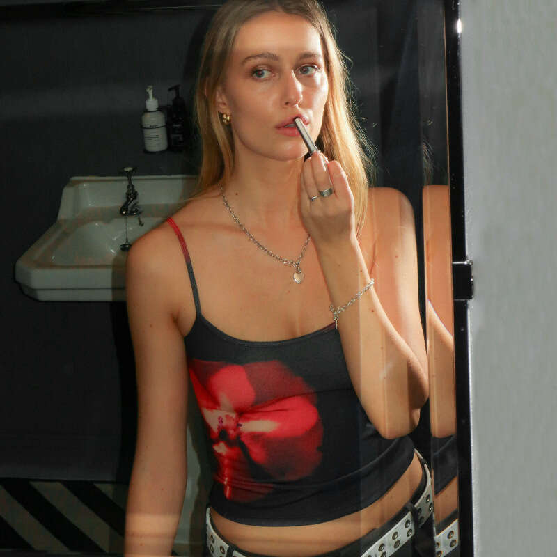 Hot Selling Women's Summer New Fashion Printed Sexy Slim Fit Crop Top Strap Vest B5