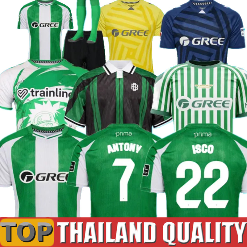 24 25 26 Real Betis Soccer Jerseys 2025 ANTONY ISCO Vitor Roque WILLIAM P.FORNALS B.iglesias Camiseta De Futbol 88 89 special home away kids RETRO League kit