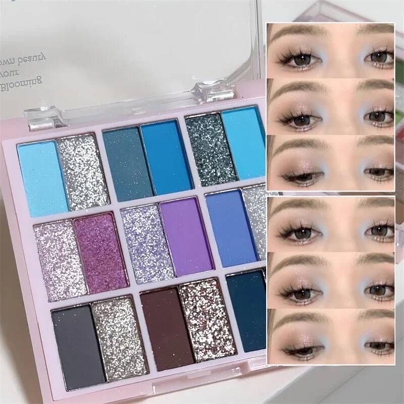 18Color Gliter for Eyes Long Lasting Korean MakeUp Eyeshadow Palette Cosmetics Eye Shadow
