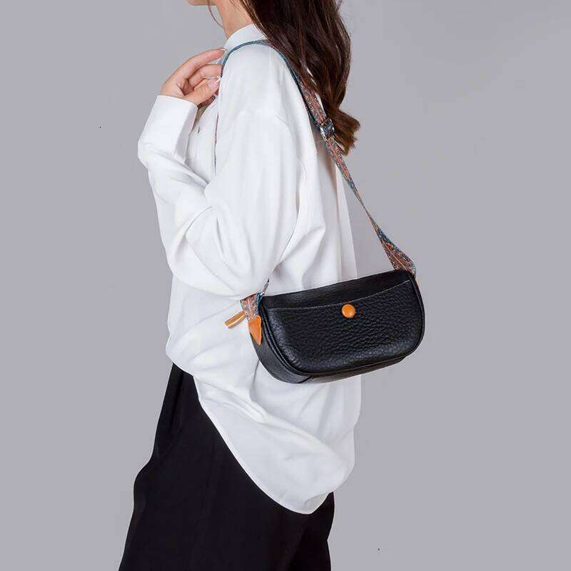 2023 New Cowhide Soft Leather Zero Wallet Fashion Versatile Crossbody Bags For Women Messenger Bag Coin Purse